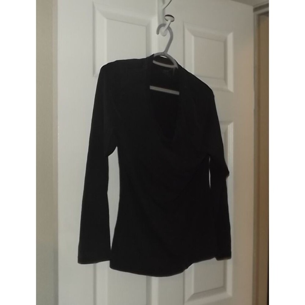 Calida Long Sleeve Natural Luxe Shirt Womens S  Black Tencel Stretch Switzerland